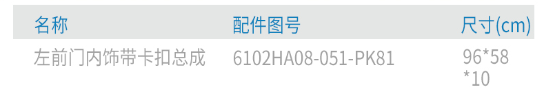 上汽跃进原厂保险丝盒检修口盖板(中体、宽体)N600030223-CN501 4